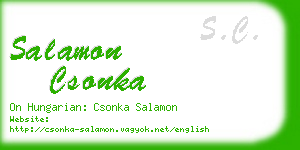 salamon csonka business card